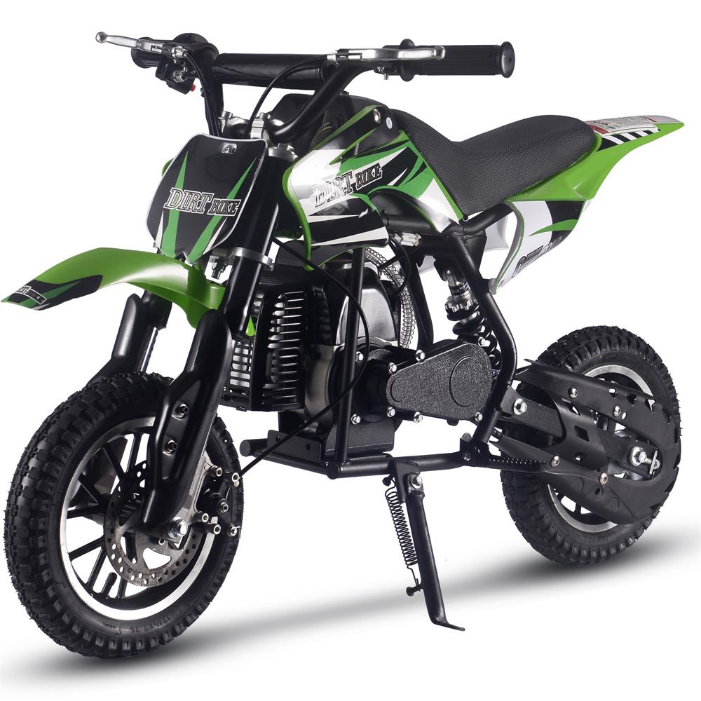 50cc 2-Stroke Kids Gas Dirt Bike – Up to 25 MPH – Beginner Friendly – Green