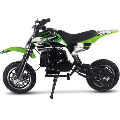 50cc 2-Stroke Kids Gas Dirt Bike – Up to 25 MPH – Beginner Friendly – Green