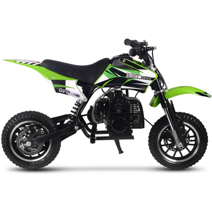 50cc 2-Stroke Kids Gas Dirt Bike – Up to 25 MPH – Beginner Friendly – Green