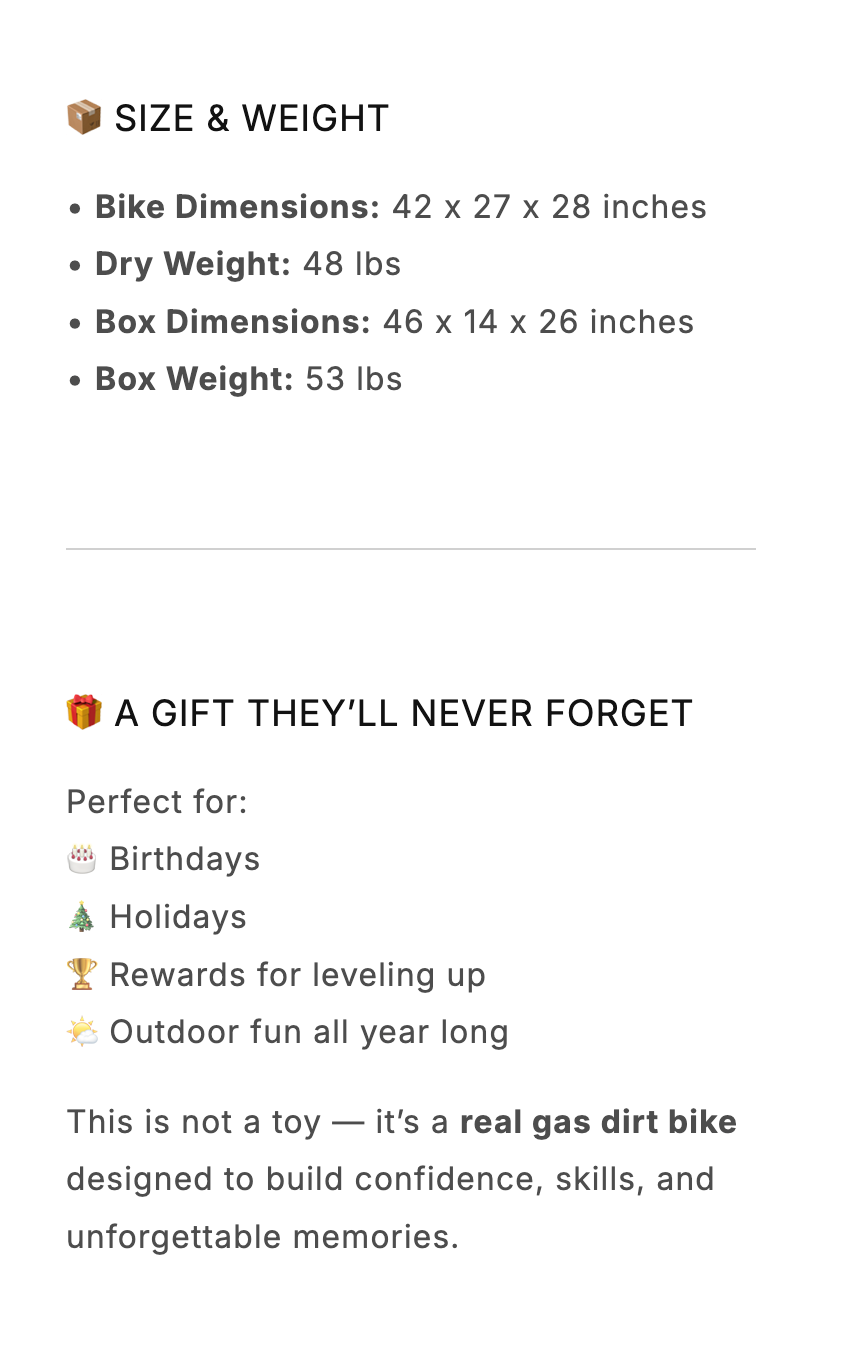 50cc 2-Stroke Kids Gas Dirt Bike – Up to 25 MPH – Beginner Friendly – Green